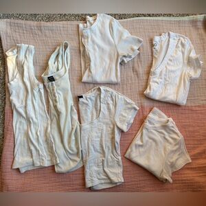 Bundle of 6 white tops